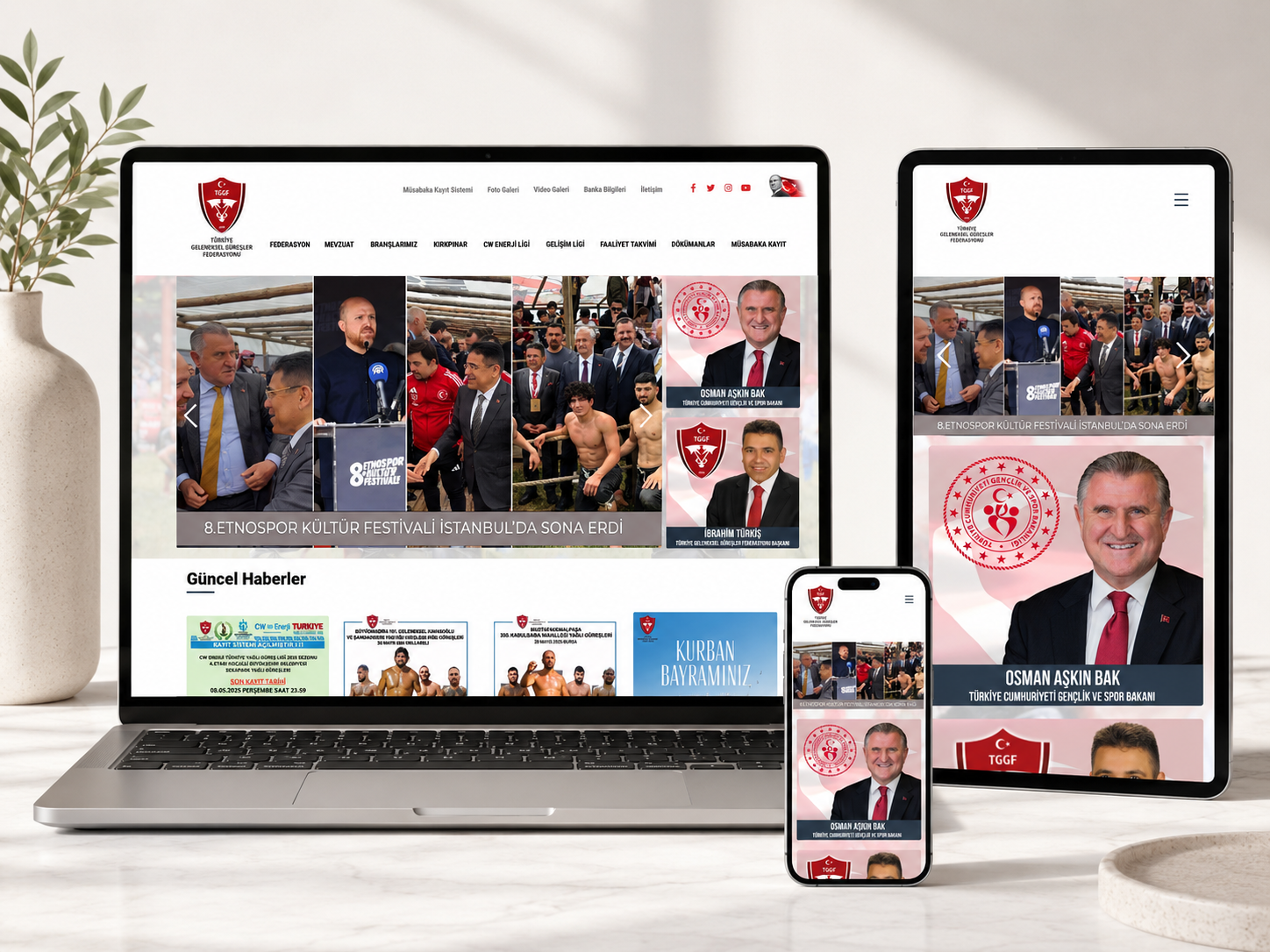 Geleneksel Güreş Federasyonu — Web Yenileme
